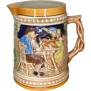 Vintage Ceramic Beer Pitcher Stein A